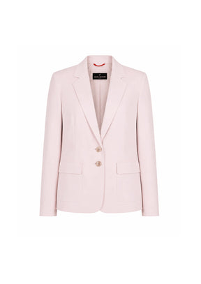 BLAZER ROSE PÂLE À MANCHES LONGUES
