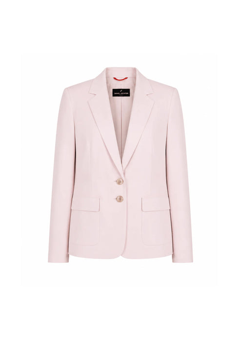 BLAZER ROSE PÂLE À MANCHES LONGUES