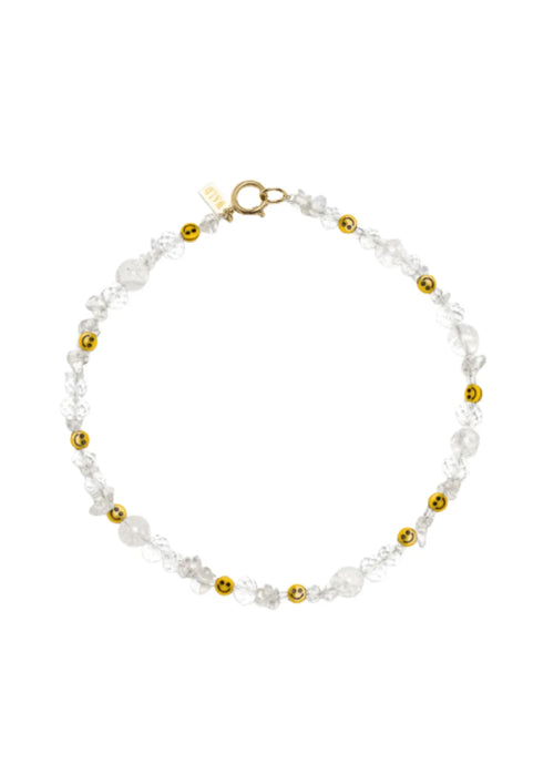 Smiley Dude Crystal Halskette