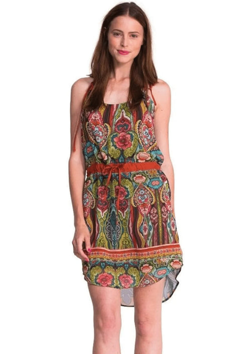 GREEN EDITH PRINTED DRESS