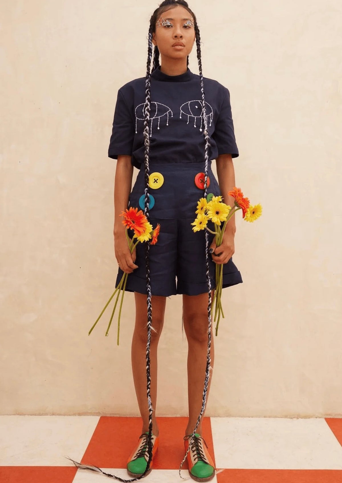 MARINEBLAU HUGGER BIRD SHORTS
