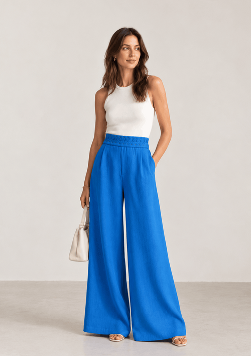 BLUE LARGE TROUSERS