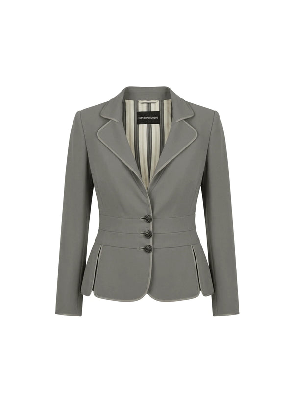 GREY FITTED BLAZER