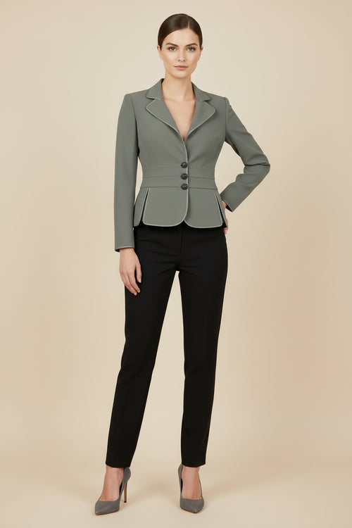 BLAZER AJUSTÉ GRIS