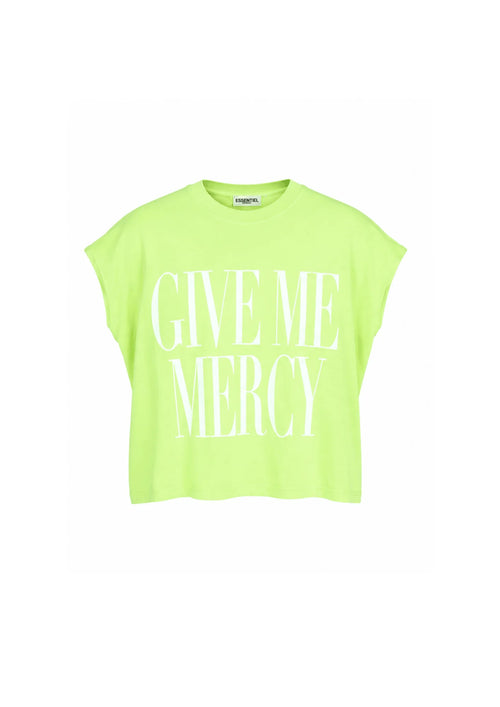 LIME GREEN GIVE ME MERCY T-SHIRT