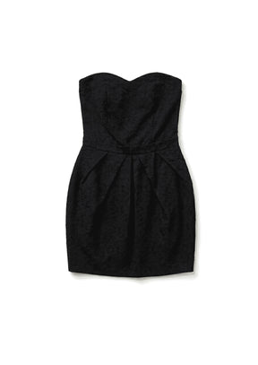 BLACK SLEEVELESS MINI DRESS