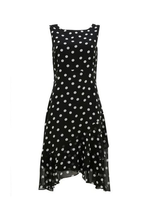 Robe à pois noire et blanche