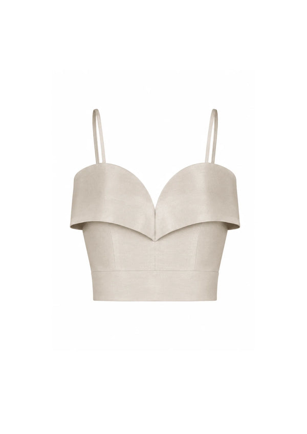 IVORY CROP TOP