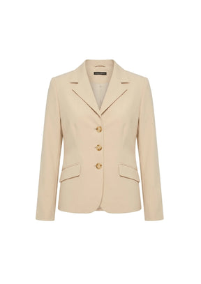 BLAZER BEIGE À MANCHES LONGUES