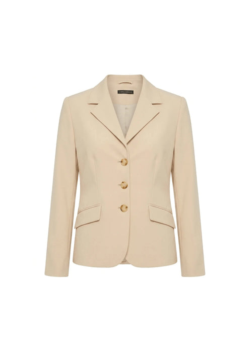 BEIGE LONG-SLEEVED BLAZER