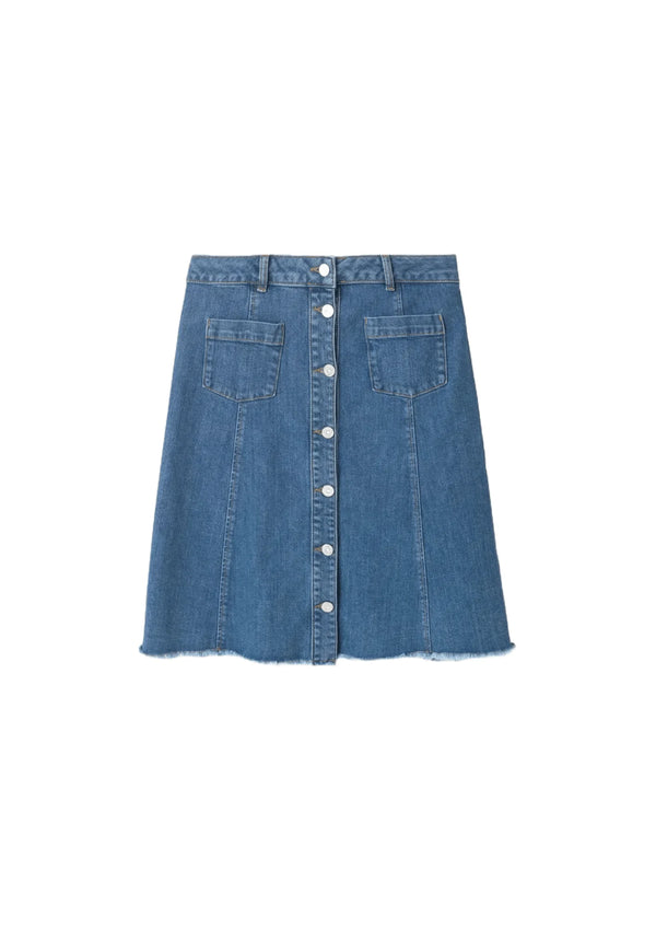 A-LINE DENIM SKIRT