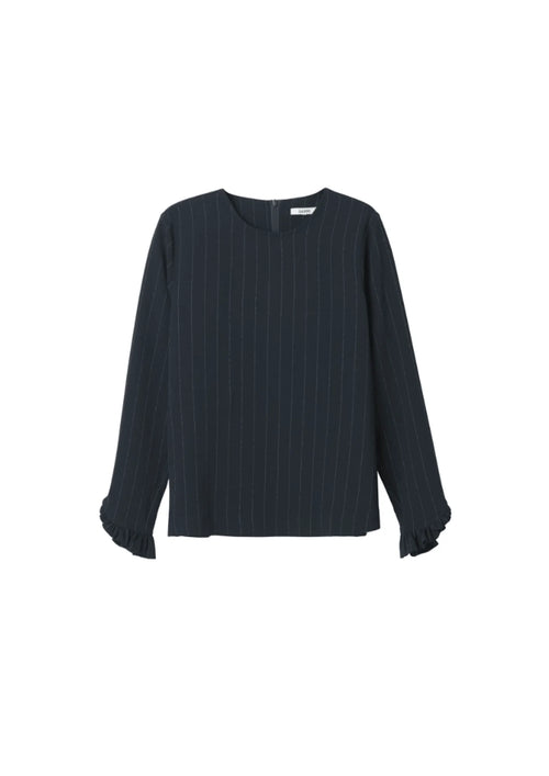 NAVY STRIPED CLARK BLOUSE