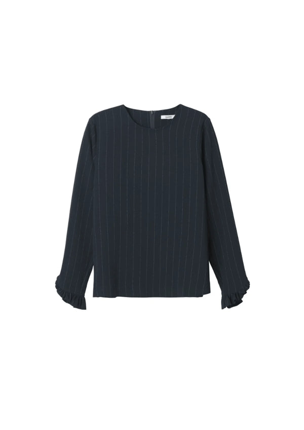 NAVY STRIPED CLARK BLOUSE