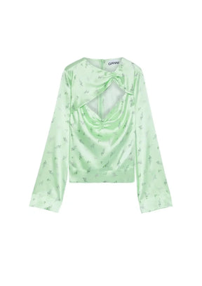 GREEN FLORAL TOP