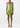 Grüne Shiroi Seiden Mini -Kleid