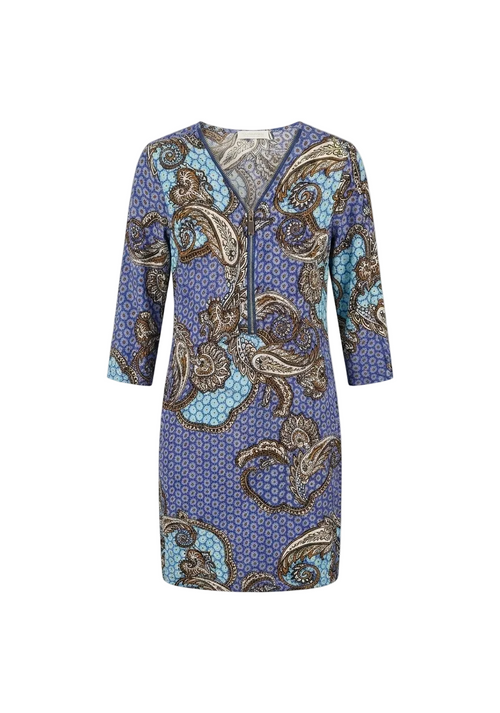 ROBE MIDI IMPRIMÉE MULTICOLORE