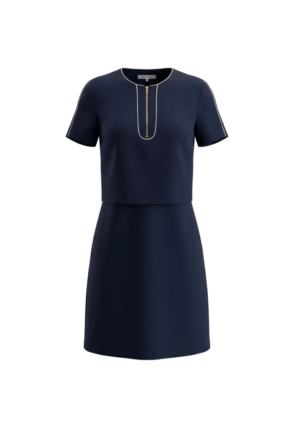 DARK BLUE MIDI DRESS