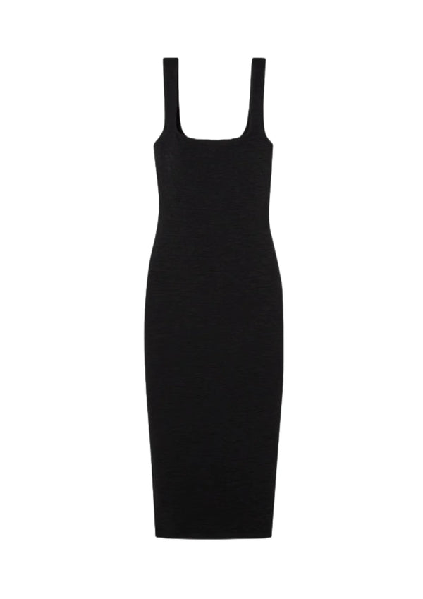 SCRUNCHIE MIDI DRESS