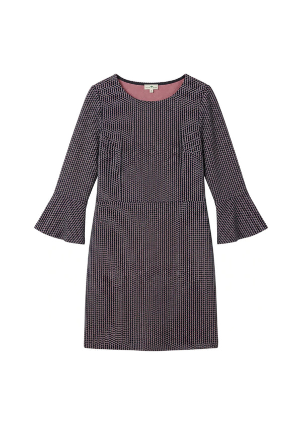 PURPLE PRINTED DRESS