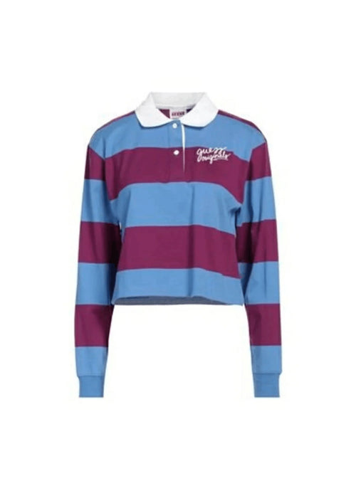 STRIPED RUGBY CROPPED POLO