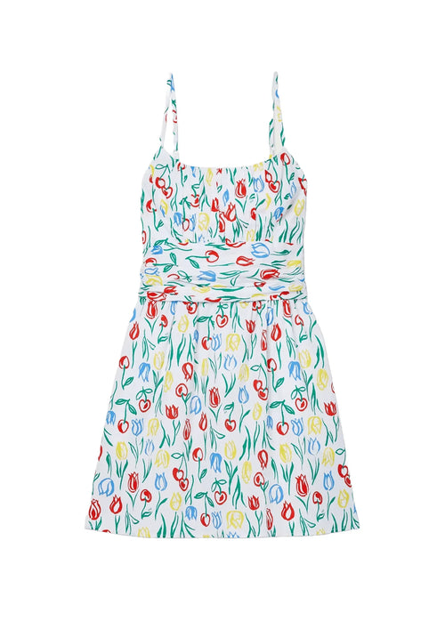 Lucy Blumen -Mini -Kleid