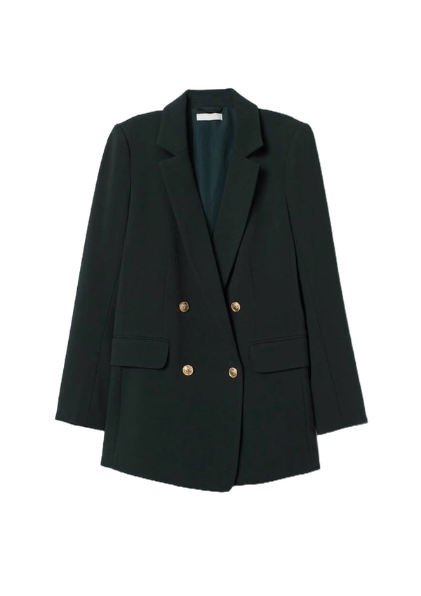 BLAZER CROISÉ VERT FONCÉ