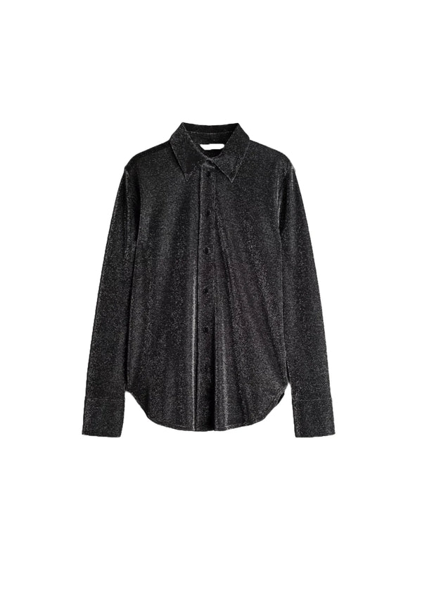 BLOUSE NOIRE À PAILLETTES