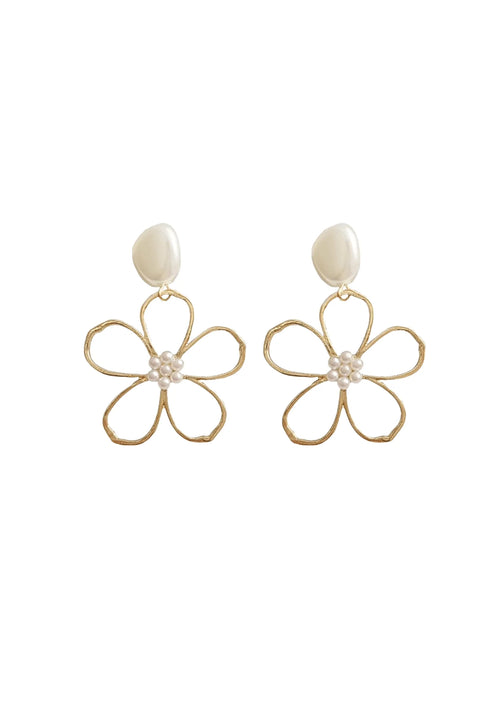 Boucles d'oreilles en forme de fleur