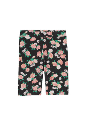 SHORT DE CYCLISME À FLEURS NOIR