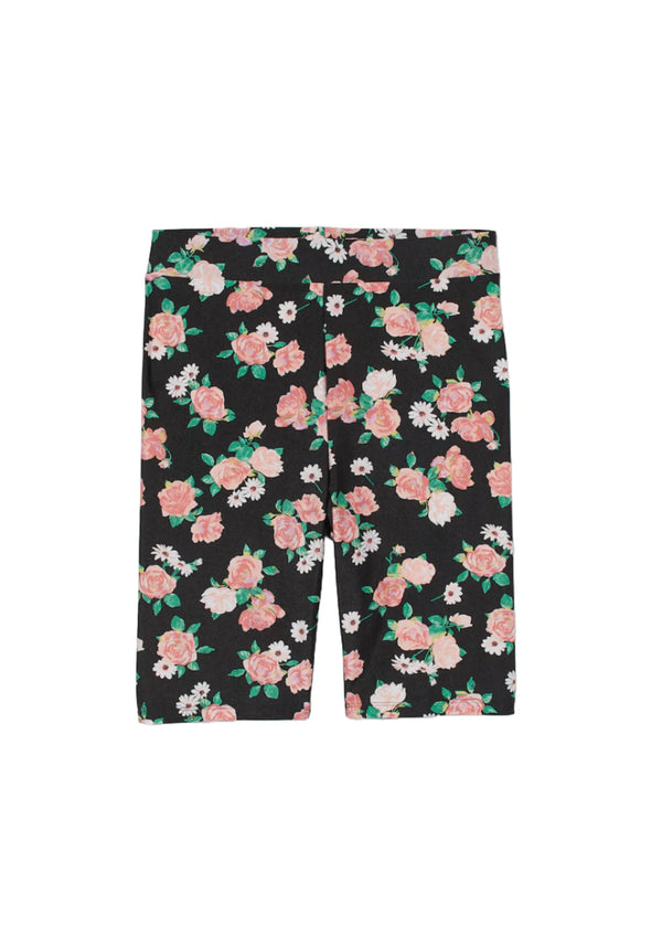 SHORT DE CYCLISME À FLEURS NOIR