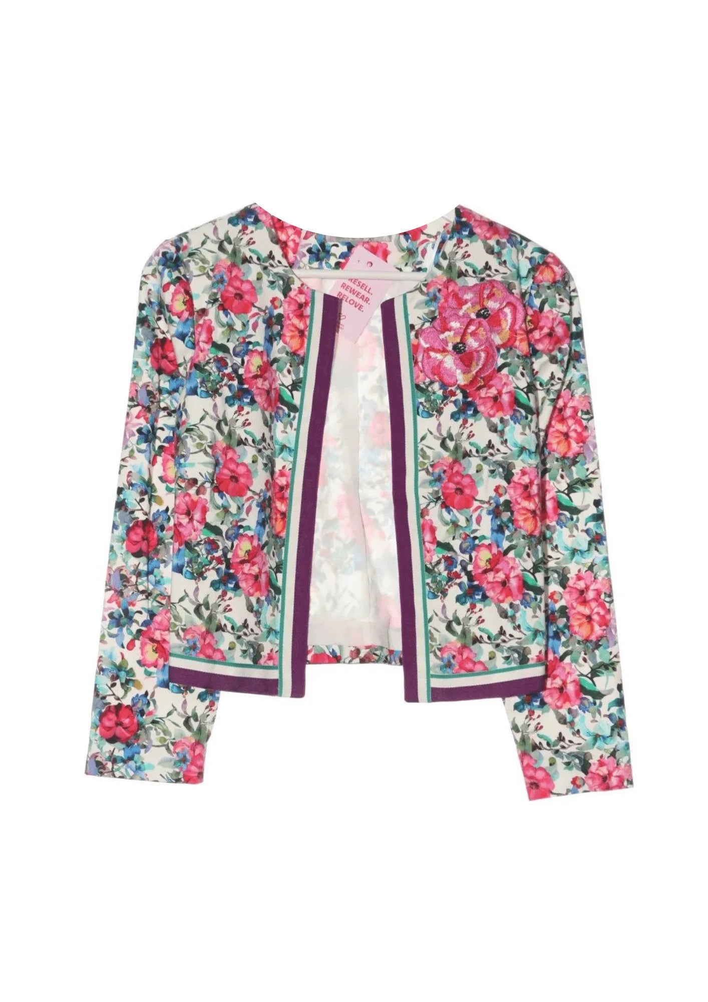 FLORAL SHORT BLAZER