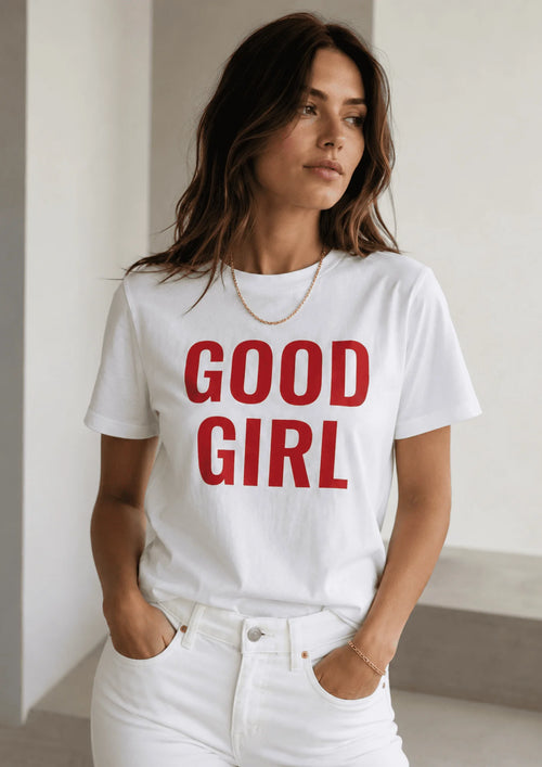 RED GOOD GIRL T-SHIRT