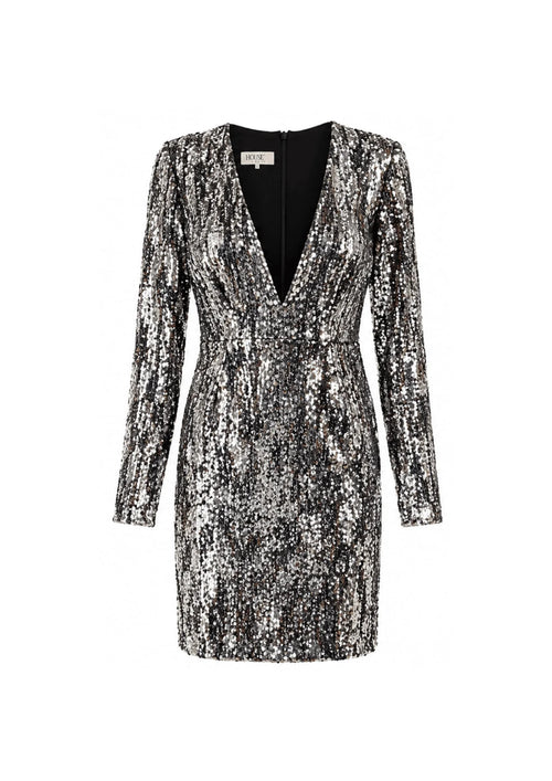 Robe de soirée House of CB S Argent et or
