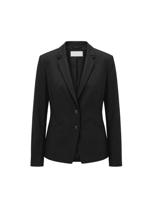 BLAZER NOIR À DOUBLE COL