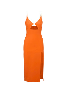 ORANGE KARDINA CUT OUT KLEID