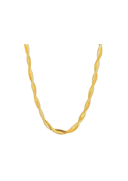 GOLD SPIRAL SLEEK CHAIN