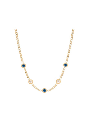 14K GOLD PLATED SEA AND SKY MUSE DUET CHAIN