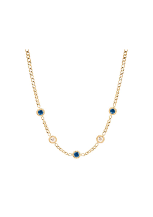 14K GOLD PLATED SEA AND SKY MUSE DUET CHAIN