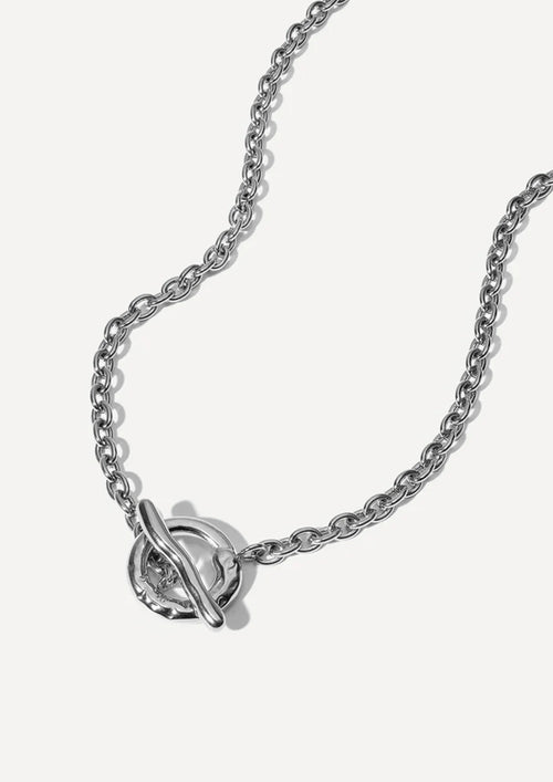 SILVER LEOPARD OT CHAIN