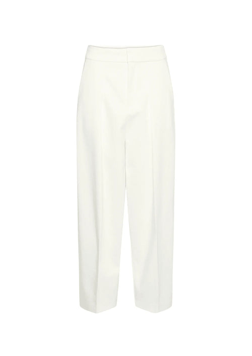 WHITE ZELLAIW BARREL TROUSERS