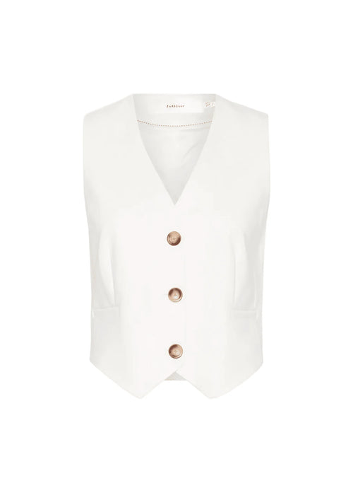 WHITE ZELLAIW WAISTCOAT