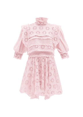 Hellrosa Dysart -Kleid