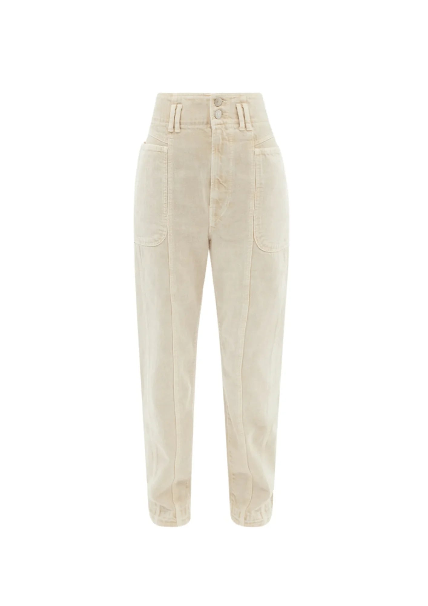 BEIGE HIGH WAIST JEANS