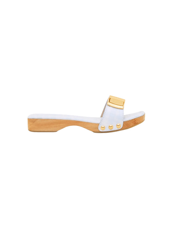 BLUE SKY WOODEN SOLE SANDALS