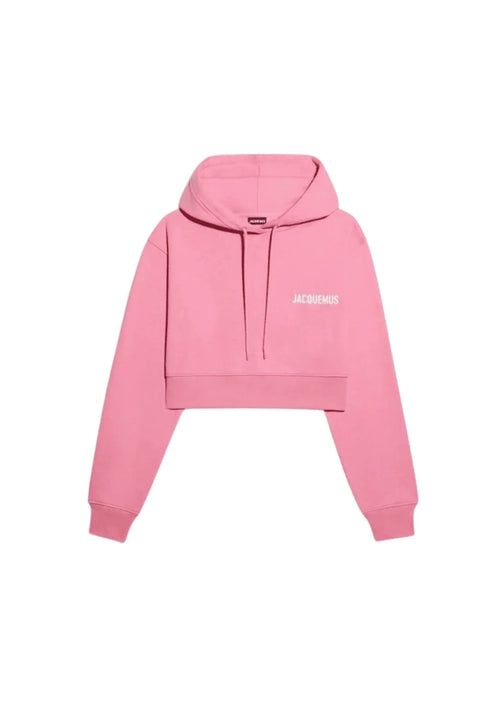 PINK CROP SWEATSHIRT