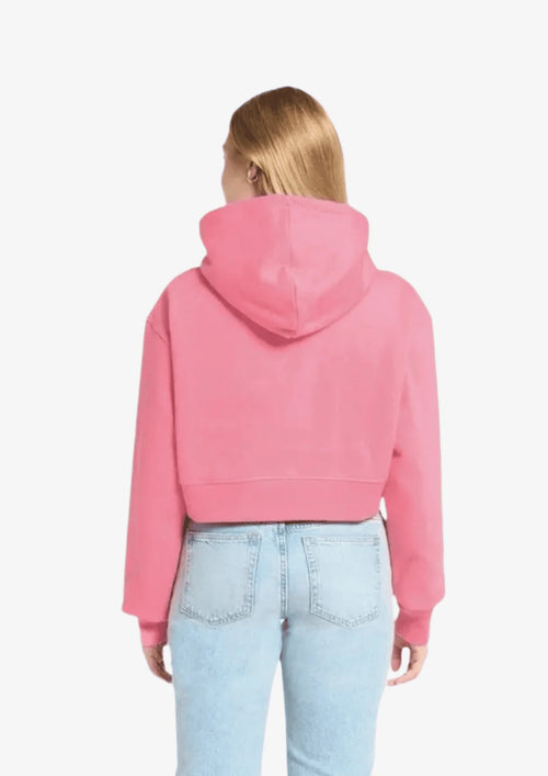 PINK CROP SWEATSHIRT