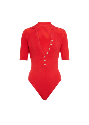 RED YAUCO BODYSUIT