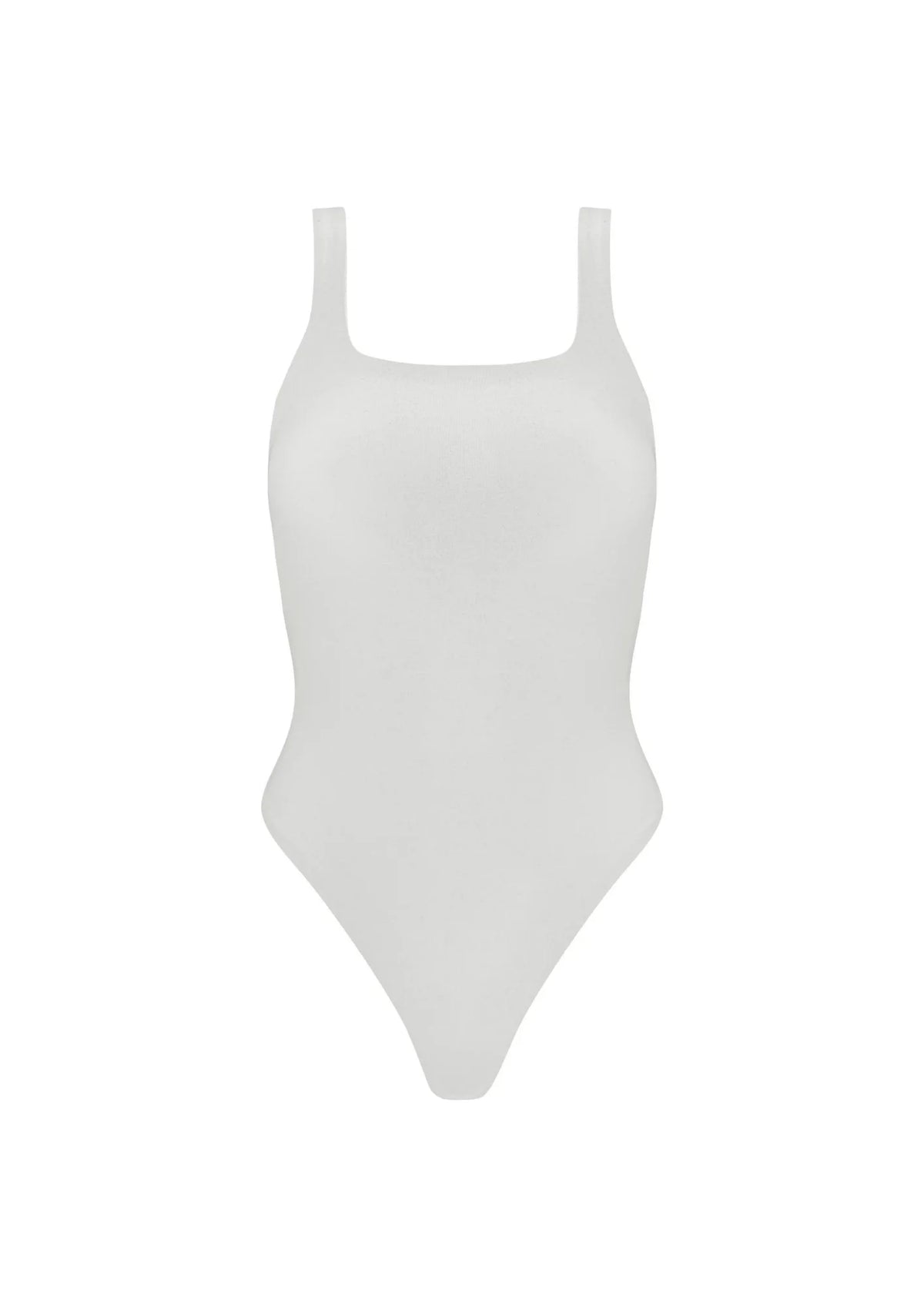 Off White Square Neck Bodysuit