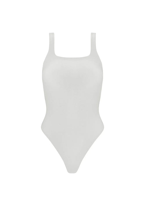 Body au cou carré blanc