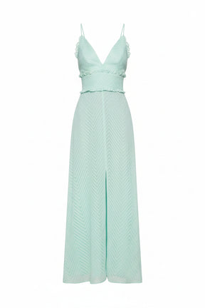 ROBE LONGUE VERT CLAIR